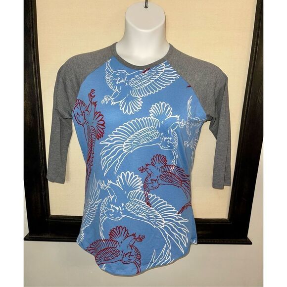 Lularoe Randy Eagle Print Shirt - Small - Picture 3 of 10